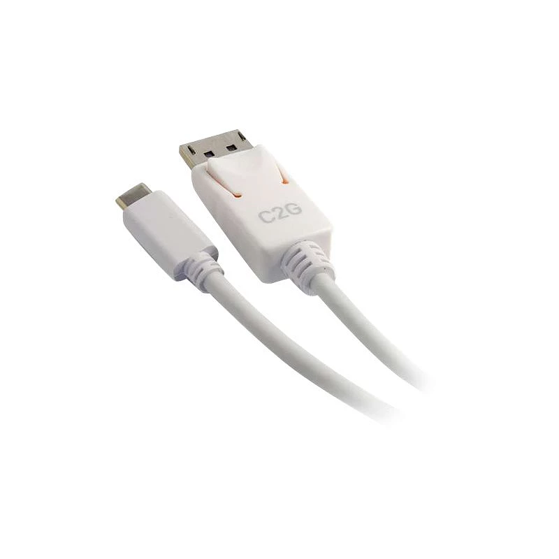 C2G 2.7m (9ft) USB C to DisplayPort Adapter Cable White