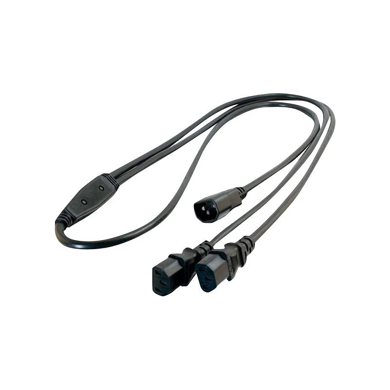 C2G 16 AWG 1-to-2 Power Cord Splitter - Separador de alimentación