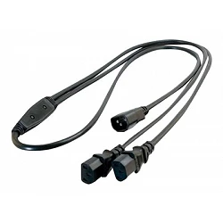 C2G 16 AWG 1-to-2 Power Cord Splitter - Separador de alimentación