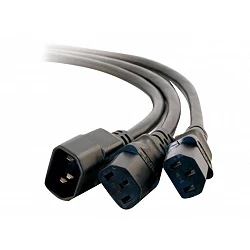 C2G 16 AWG 1-to-2 Power Cord Splitter - Separador de alimentación