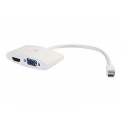 C2G 20cm Mini DisplayPort to HDMI or VGA Adapter Converter 4K UHD