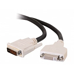 C2G - Cable alargador DVI - enlace doble - DVI-I (M) a DVI-I (H)