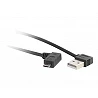 C2G USB 2.0 A Right Angle to Micro-USB B Right Angle Cable