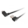 C2G USB 2.0 A Right Angle to Micro-USB B Right Angle Cable