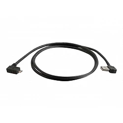 C2G USB 2.0 A Right Angle to Micro-USB B Right Angle Cable