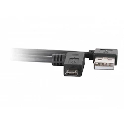 C2G USB 2.0 A Right Angle to Micro-USB B Right Angle Cable