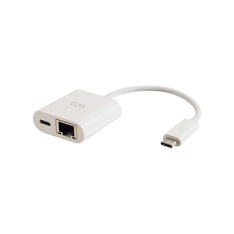 C2G USB C to Ethernet Adapter With Power Delivery