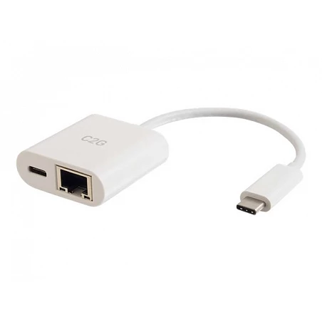 C2G USB C to Ethernet Adapter With Power Delivery