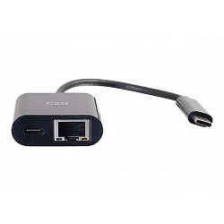 C2G USB C to Ethernet Adapter With Power Delivery