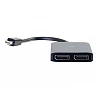 C2G Mini DisplayPort 1.2 to Dual DisplayPort MST Hub