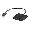 C2G DisplayPort 1.2 to Dual HDMI MST Hub - Interruptor de vídeo/audio