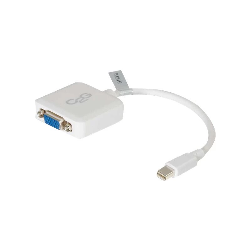 C2G 20cm Mini DisplayPort to VGA Adapter - Thunderbolt to VGA Converter M/F