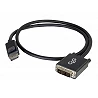 C2G 1m DisplayPort to Single Link DVI-D Adapter Cable M/M