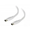 C2G 1m Mini DisplayPort Cable 4K UHD M/M - White