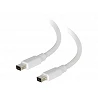 C2G 3m Mini DisplayPort Cable 4K UHD M/M - White