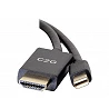 C2G 3ft Mini DisplayPort Male to HDMI Male Passive Adapter Cable