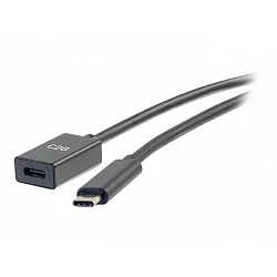 C2G 3ft USB-C to C 3.1 (Gen 1) Male to Female Extension Cable (5Gbps)