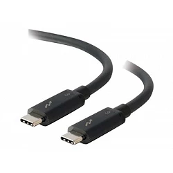 C2G 0.5m Thunderbolt 3 Cable (40Gbps) - Thunderbolt Cable 4K