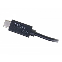 C2G USB 2.0 USB C to DB9 Serial RS232 Adapter Cable Black