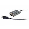 C2G USB 2.0 USB C to DB9 Serial RS232 Adapter Cable Black