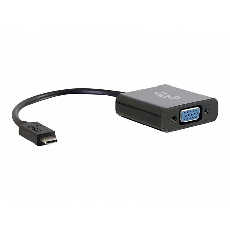 C2G USB 3.1 USB Type C to VGA Adapter - USB C to VGA Black