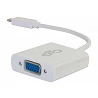 C2G USB 3.1 USB Type C To VGA Adapter - USB C to VGA White