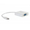 C2G USB 3.1 USB Type C To VGA Adapter - USB C to VGA White