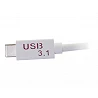 C2G USB 3.1 USB Type C To VGA Adapter - USB C to VGA White