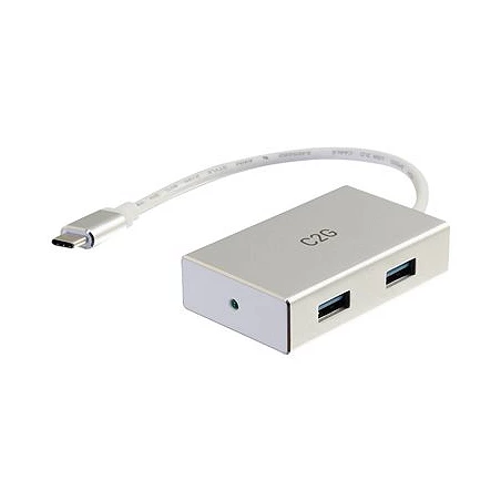 C2G USB-C Hub with 4 USB-A Ports - Hub - 4 x USB 3.1