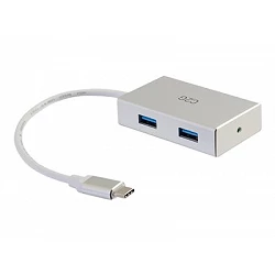 C2G USB-C Hub with 4 USB-A Ports - Hub - 4 x USB 3.1