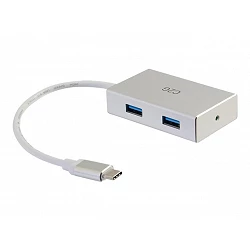 C2G USB-C Hub with 4 USB-A Ports - Hub - 4 x USB 3.1