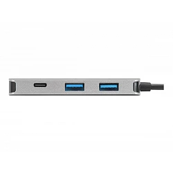 Targus - Hub - 2 x USB 3.2 Gen 1 + 1 x USB-C 3.2 Gen 1 + 1 x USB-C 3.2 de 1ª gen. (suministro de energía)