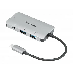 Targus - Hub - 2 x USB 3.2 Gen 1 + 1 x USB-C 3.2 Gen 1 + 1 x USB-C 3.2 de 1ª gen. (suministro de energía)