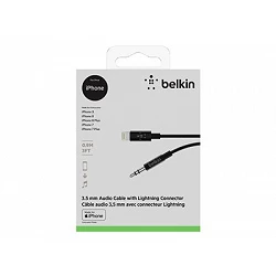 Belkin - Cable de Lightning a conector de auriculares