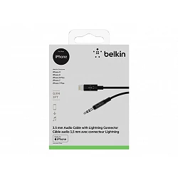 Belkin - Cable de Lightning a conector de auriculares