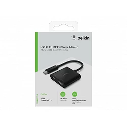 Belkin USB-C to HDMI + Charge Adapter - Adaptador de vídeo