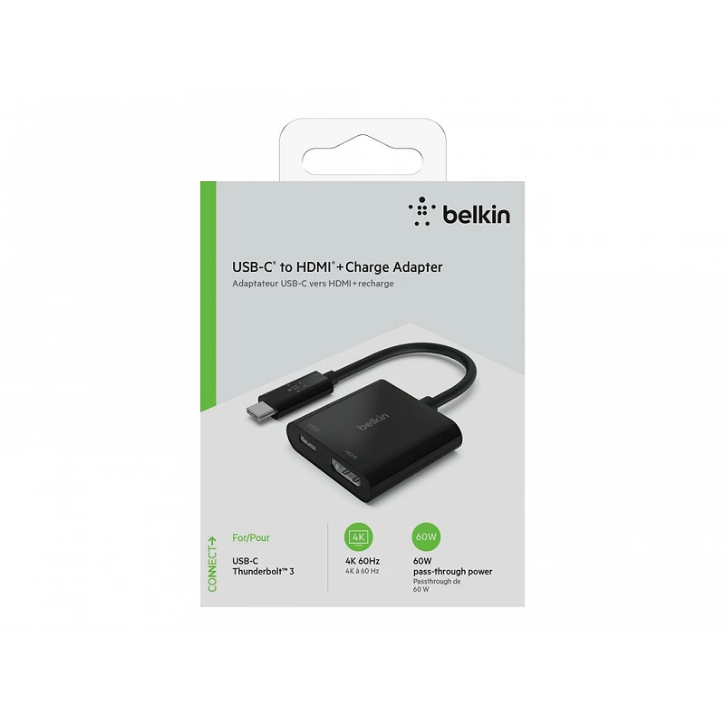 Belkin USB-C to HDMI + Charge Adapter - Adaptador de vídeo