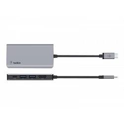 Belkin CONNECT 4-in-1 - Hub adaptador multipuertos