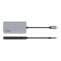 Belkin CONNECT 4-in-1 - Hub adaptador multipuertos