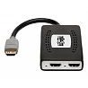 Tripp Lite HDMI Splitter 2-Port 4K @60Hz HDMI 4:4:4 HDR USB Powered TAA Multi-Resolution Support, USB Powered