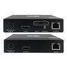 Tripp Lite USB C to HDMI over Cat6 Extender Kit with KVM Support, 4K 60Hz, 4:4:4, Transmitter/Receiver, USB, PoC, HDCP 2