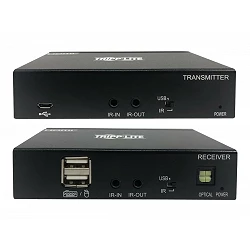 Tripp Lite USB C to HDMI over Cat6 Extender Kit with KVM Support, 4K 60Hz, 4:4:4, Transmitter/Receiver, USB, PoC, HDCP 2