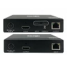 Tripp Lite USB C to HDMI over Cat6 Extender Kit with KVM Support, 4K 60Hz, 4:4:4, Transmitter/Receiver, USB, PoC, HDCP 2