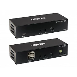 Tripp Lite USB C to HDMI over Cat6 Extender Kit with KVM Support, 4K 60Hz, 4:4:4, Transmitter/Receiver, USB, PoC, HDCP 2