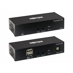 Tripp Lite USB C to HDMI over Cat6 Extender Kit with KVM Support, 4K 60Hz, 4:4:4, Transmitter/Receiver, USB, PoC, HDCP 2