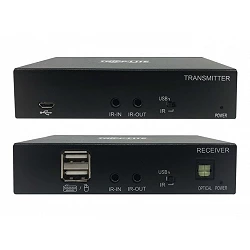 Tripp Lite DisplayPort to HDMI over Cat6 Extender Kit with KVM Support, 4K 60Hz, 4:4:4, USB, PoC, HDCP 2.2, up to 230 ft