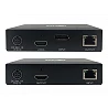 Tripp Lite DisplayPort to HDMI over Cat6 Extender Kit with KVM Support, 4K 60Hz, 4:4:4, USB, PoC, HDCP 2.2, up to 230 ft