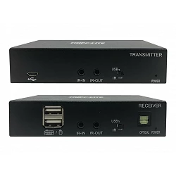 Tripp Lite DisplayPort to HDMI over Cat6 Extender Kit with KVM Support, 4K 60Hz, 4:4:4, USB, PoC, HDCP 2.2, up to 230 ft