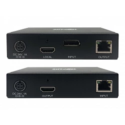 Tripp Lite DisplayPort to HDMI over Cat6 Extender Kit with KVM Support, 4K 60Hz, 4:4:4, USB, PoC, HDCP 2.2, up to 230 ft