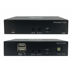 Tripp Lite DisplayPort to HDMI over Cat6 Extender Kit with KVM Support, 4K 60Hz, 4:4:4, USB, PoC, HDCP 2.2, up to 230 ft